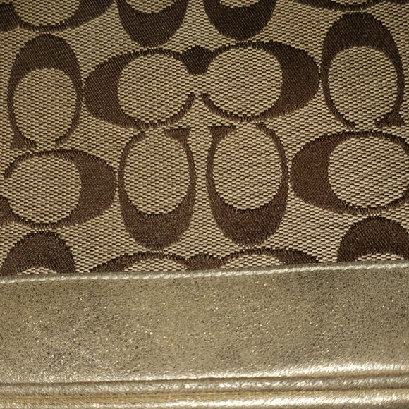 Coach Vintage Monogram Canvas and Shimmer Leather Mini bag - Picture 4 of 6
